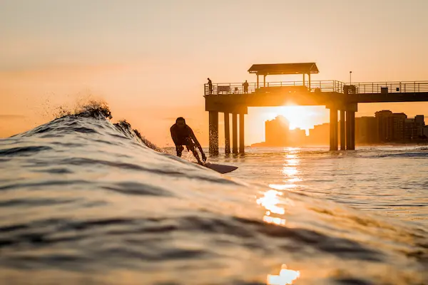 Surfing Orange Beach